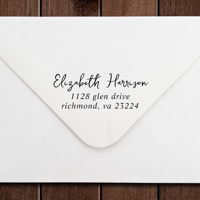 Rücksendeadresse des Unterschriftnamens Permastempel (Von Creator hochgeladen)