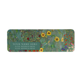 Rücksendeadresse Etikett : GUSTAV KLIMT : FARM GAR
