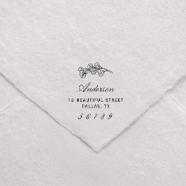 Rücksendeadresse Eukalyptus Grüne Permastempel