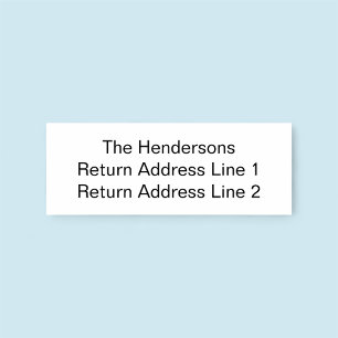 Rücksendeadresse für benutzerdefinierte Familienna Gummistempel