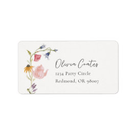 Rücksendeadresse für Blumenteppich Adressaufkleber