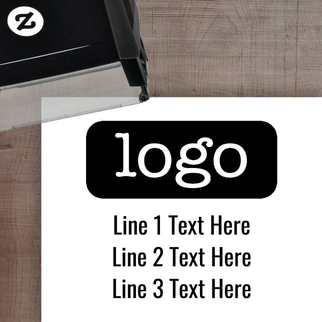 Rücksendeadresse für Büro oder Unternehmen mit Log Permastempel (Von Creator hochgeladen)