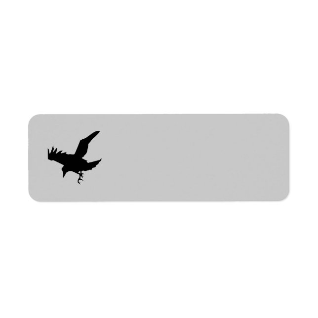 Rücksendeadresse für die Flying Raven-Silhouette (Vorne)