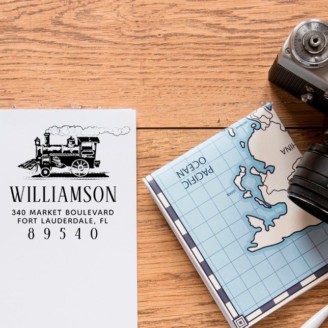 Rücksendeadresse für die Stammzugfolge Retro Permastempel (Von Creator hochgeladen)