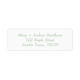 Rücksendeadresse für Elegante Schriftart