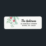 Rücksendeadresse für Evergreen Christmas Holiday<br><div class="desc">Rücksendeadresse für den Urlaub</div>