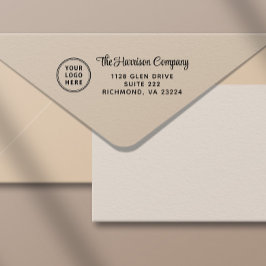 Rücksendeadresse für Firmenlogo Permastempel