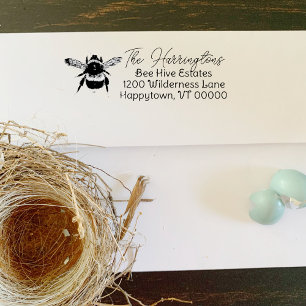 Rücksendeadresse für Hummeln Wiederverwendbare Tin Permastempel