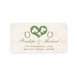 Rücksendeadresse für Kleeblatt und Hufeisen Adressaufkleber