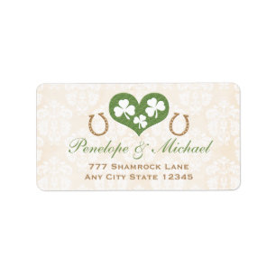 Rücksendeadresse für Kleeblatt und Hufeisen Adressaufkleber