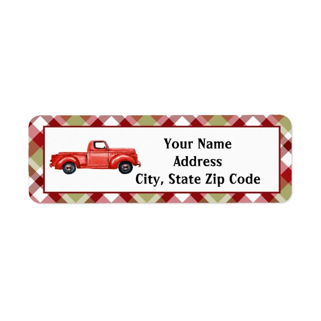 Rücksendeadresse für meinen roten Abholwagen (Vorne)