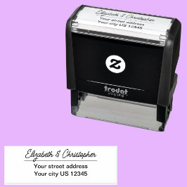 Rücksendeadresse für Minimalistische Personalisier Permastempel