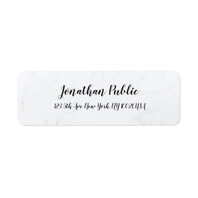 Rücksendeadresse für Minimalistische Vorlagen aus  (Vorne)