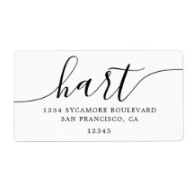 Rücksendeadresse für Minimalistische weiße Skripte