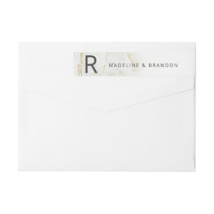 Rücksendeadresse für moderne Marmorfarben