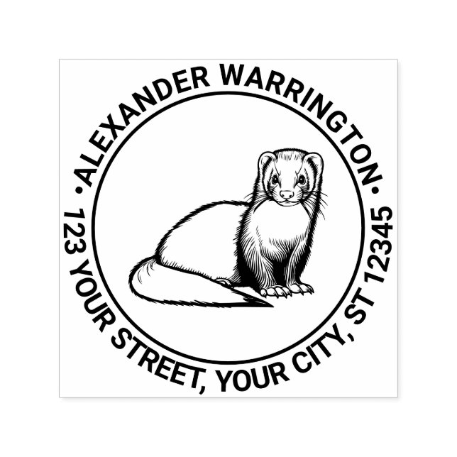 Rücksendeadresse für niedliche Freischaltung Permastempel (Design)