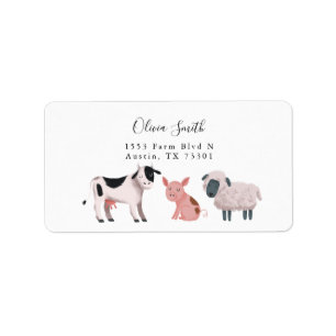 Rücksendeadresse für Niedliche landwirtschaftlic Adressaufkleber