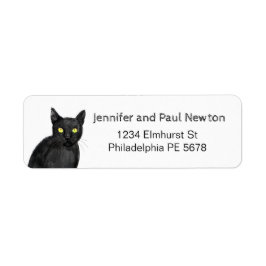 Rücksendeadresse für Schwarze Katze