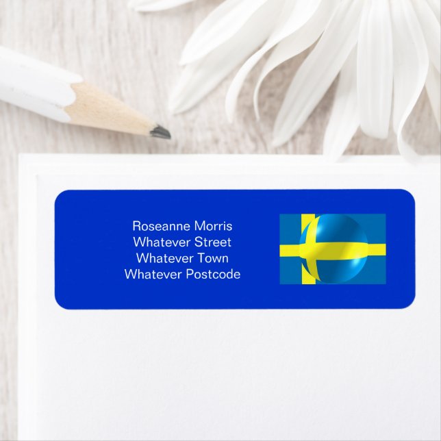 Rücksendeadresse für schwedische Flagge (Insitu)