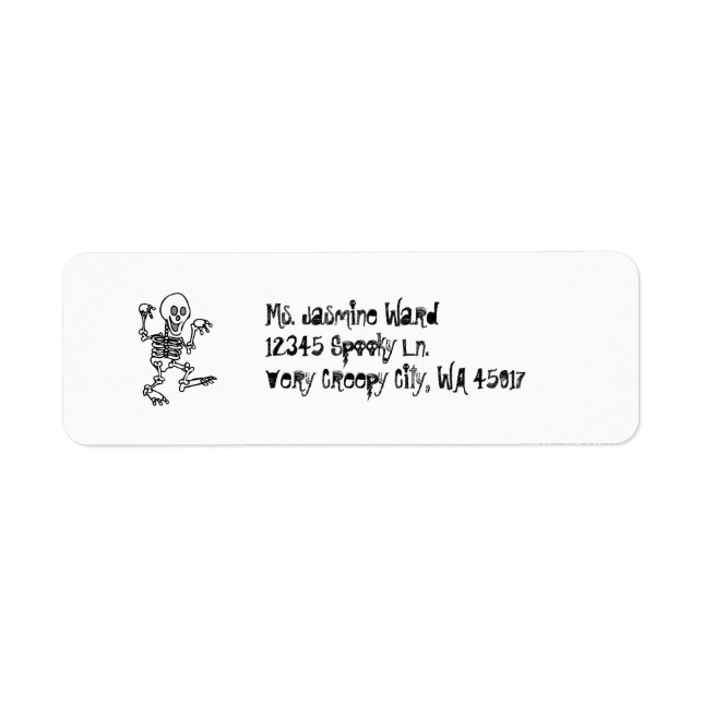 Rücksendeadresse für Skeletton (Vorne)