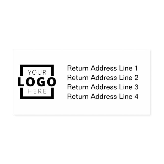Rücksendeadresse für Unternehmen mit benutzerdefin Permastempel (Design)