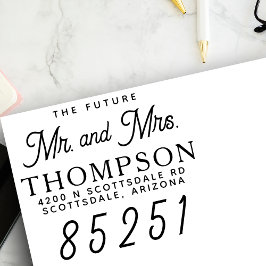 Rücksendeadresse Future Mr. and Mrs Simple Stylish Permastempel