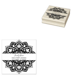 Rücksendeadresse Gummi Briefmarke Gummistempel