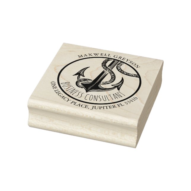 Rücksendeadresse Kautschuk Briefmarke Nautische Wi Gummistempel (Stempel)