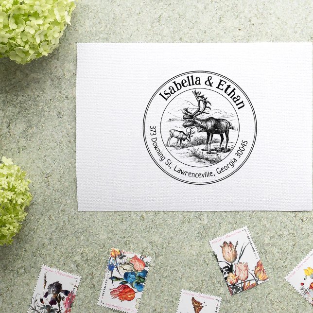 Rücksendeadresse, Kreis Gummistempel (Von Creator hochgeladen)