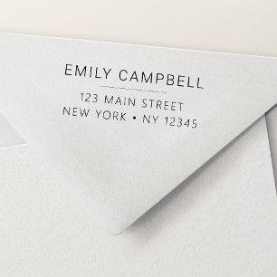 Rücksendeadresse Minimalistisch Moderne Beruflich Permastempel