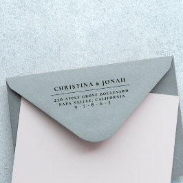 Rücksendeadresse Minimalistischer Typografie-Coupé Gummistempel