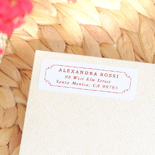 Rücksendeadresse mit Handzeichnung