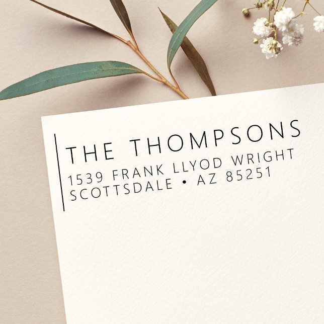 Rücksendeadresse Moderne Minimalistische Hochzeit Permastempel (Von Creator hochgeladen)