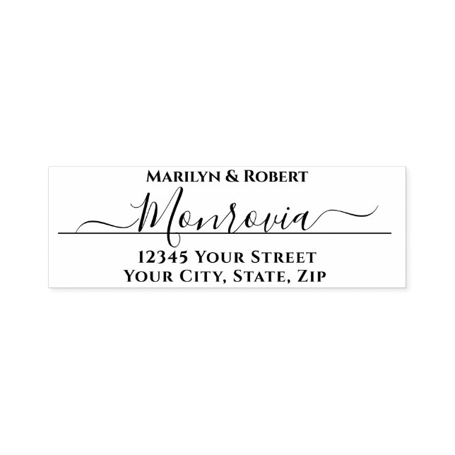 Rücksendeadresse Moderne Schrift Permastempel (Design)