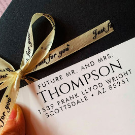 Rücksendeadresse Moderne Zukunft Herr und Frau Maß Permastempel