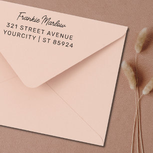 Rücksendeadresse Moderner Minimalistischer Skriptn Permastempel