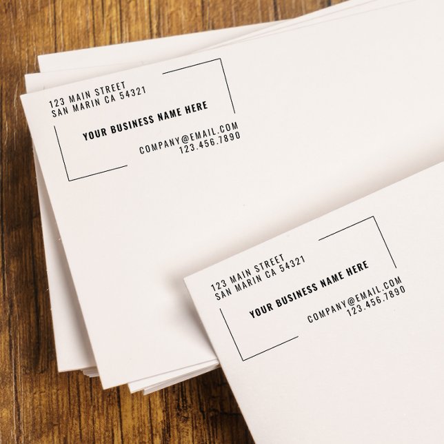 Rücksendeadresse moderner Unternehmen Gummistempel (Von Creator hochgeladen)