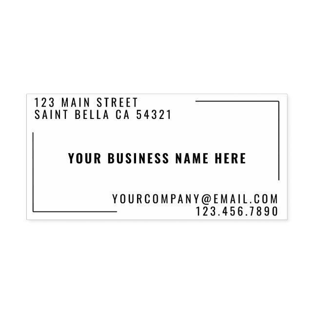 Rücksendeadresse moderner Unternehmen Permastempel (Design)