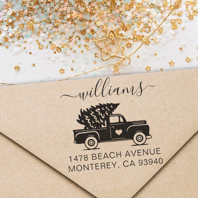 Rücksendeadresse niedlich Vintage Permastempel (Von Creator hochgeladen)