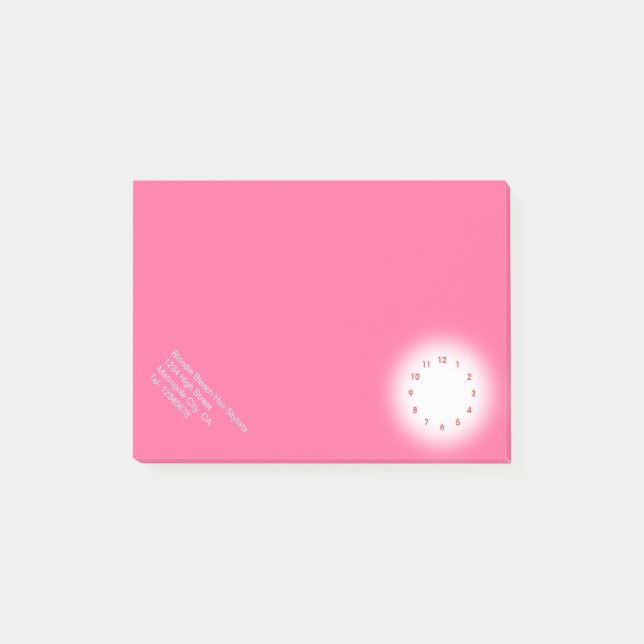 Rücksendeadresse Nr. 2 Post-it Klebezettel (Vorderseite)