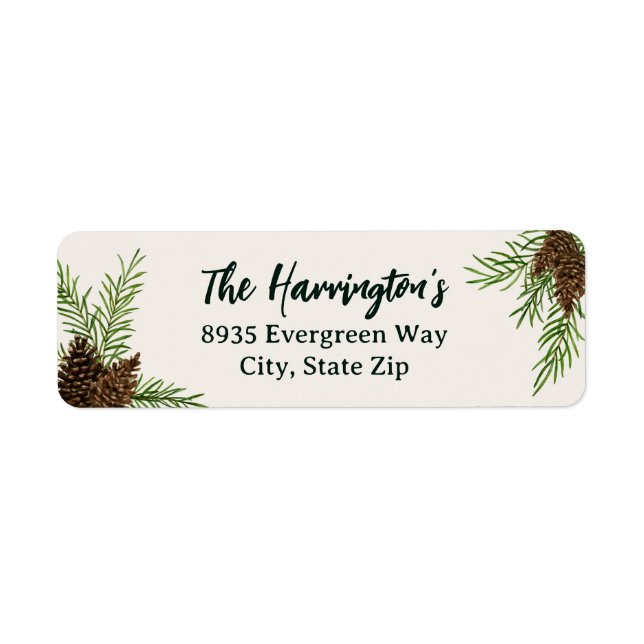 Rücksendeadresse Pinecone (Vorne)