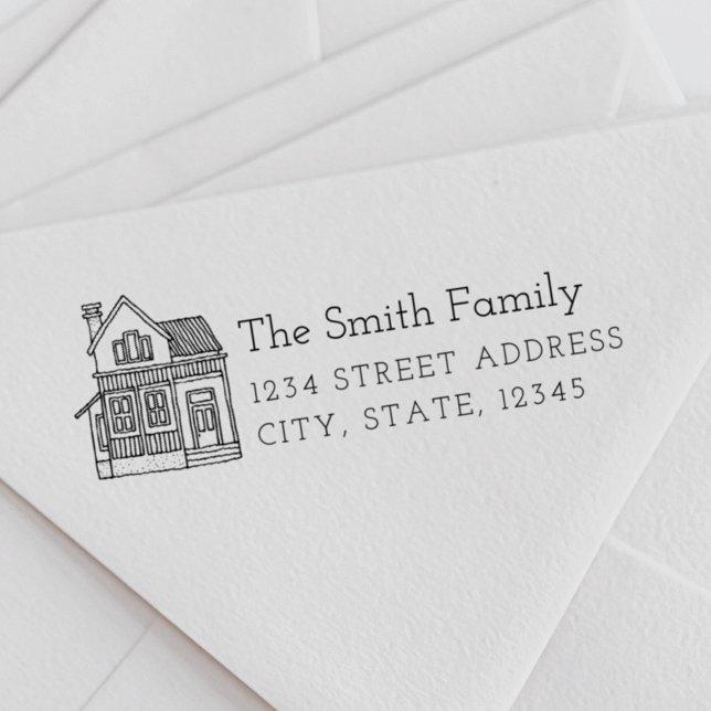 Rücksendeadresse Portrait Gummistempel (Von Creator hochgeladen)