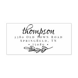 Rücksendeadresse selbstgefällige Briefmarke Bäume  Permastempel