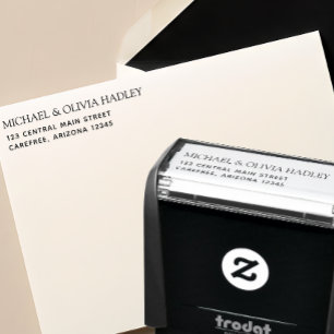 Rücksendeadresse Stempel für Einladungen