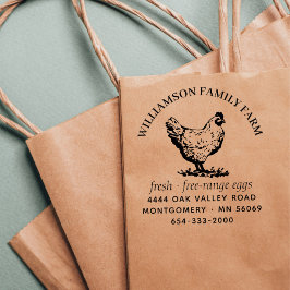 Rücksendeadresse/Telefonische Briefmarke für Eierk Permastempel