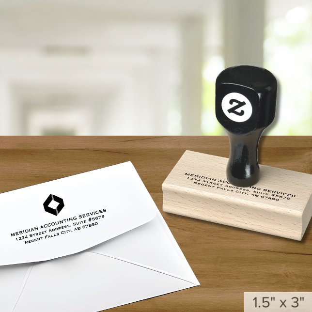 Rücksendeadresse von Firmenlogo Gummistempel (Von Creator hochgeladen)