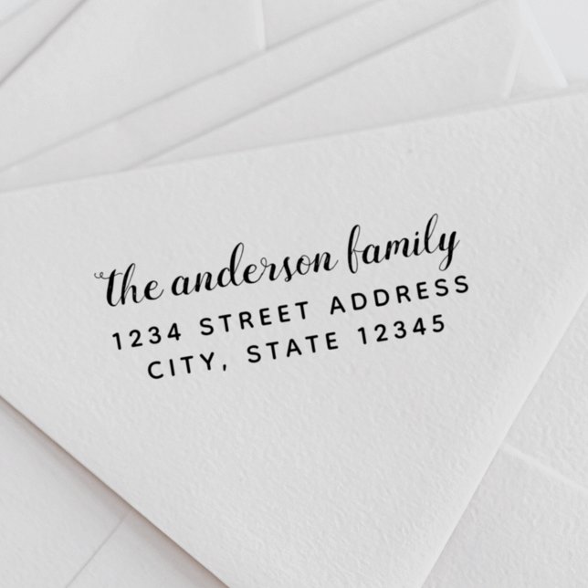 Rücksendeadresse von Handbürsten und Skriptfamilie Permastempel (Von Creator hochgeladen)