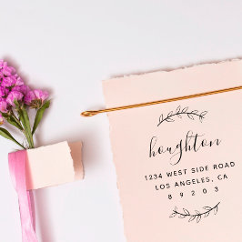 Rücksendeadresse von handgezeichnet Skriptfamilie Permastempel