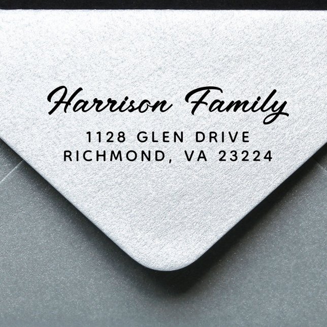 Rücksendeadresse von Skriptfamilie Permastempel (Add a touch of sophistication and elegance to every envelope with minimal effort)