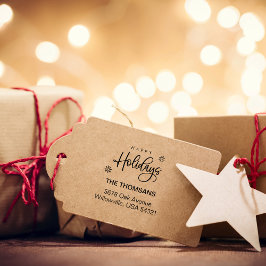 Rücksendeadresse von Skriptglücktagen Gummistempel